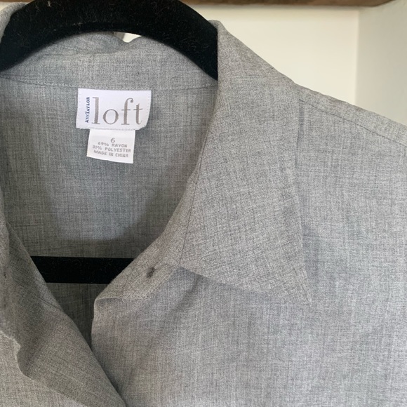 Ann taylor loft 3/4 sleeve blouse - Picture 3 of 4